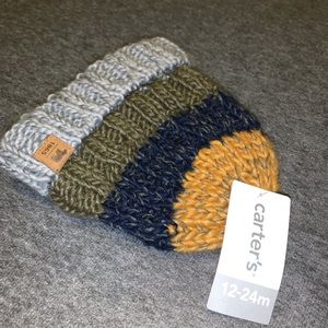 Baby Boy Striped Knit Hat